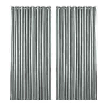 Artiss 2X Blockout Curtains Eyelet 300x230cm Grey Shine